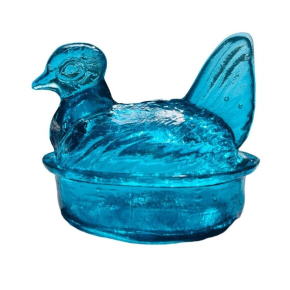 Other - Turquoise Blue Hen on a Nest HON